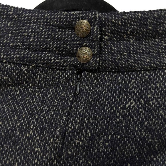 Women CABI Boss Casual Skirt Black Gray Plaid Size 4 Pre-Owned - Picture 5 of 11